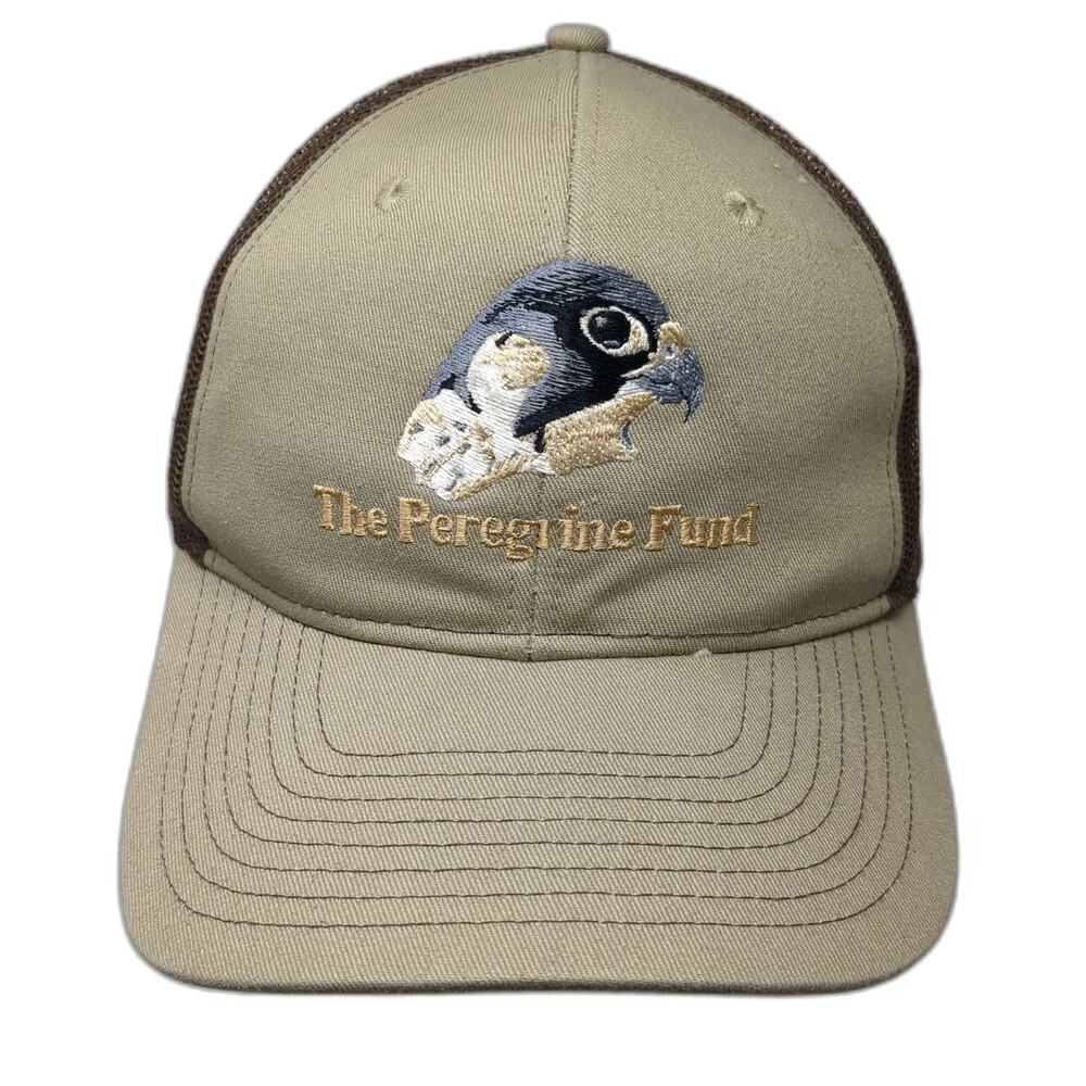 Port Authority Trucker Hat Brown One Size Peregrine Fund Falcon Bird Mesh Hat